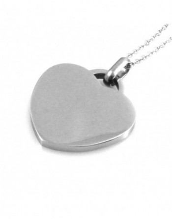Collana donna cuore personalizzabile con incisione in acciaio cll1422